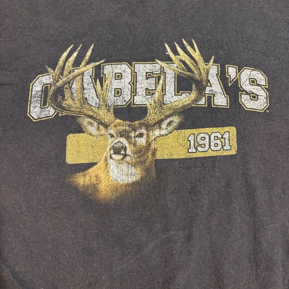 Men’s Cabelas graphic black long sleeve large - Picture 2 of 4